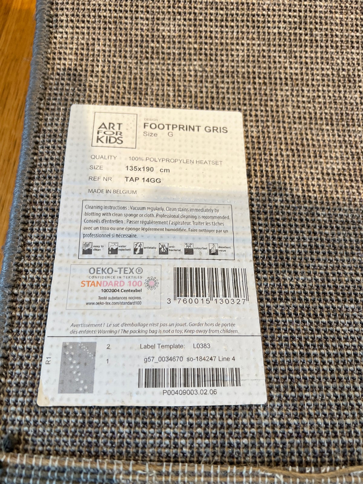 Løse tæpper, Polyester, b: 135 l: 190