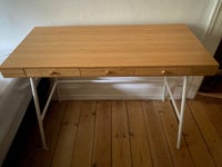Skrivebord, Ikea - Lillåsen, b: 102 d: 49 h: 74