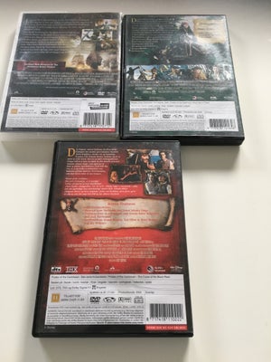 Pirates of the Caribbean, DVD, familiefilm, Alle 3 for 30,-