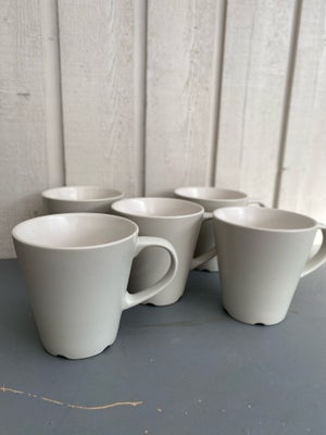 Keramik, Kaffekop, IKEA, 5 stk beige kaffekopper. 
Sælges kun samlet. 