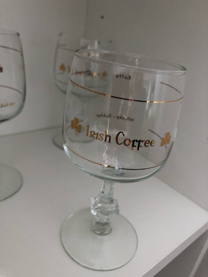 Glas, Irish Coffee glas i krystal, Ukendt