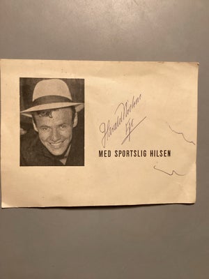 Autografer, Autograf Harald Nielsen 1960 (fodboldkamp i Esbjer, Fodboldkamp i Esbjerg (autograf af H