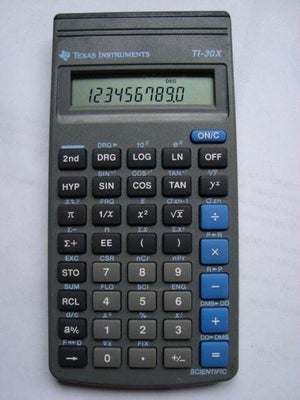 Texas Instruments TI-30X Lommeregner / Scientific Calculator, .
.
.
Kontakt: opkald 25680369 (ikke s