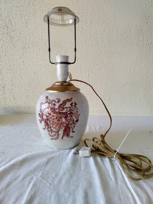 Anden bordlampe, Dahl Jensen, Bordlampe fra Dahl Jensen i krakele porcelæn. Design. Arth. Boesen  nr