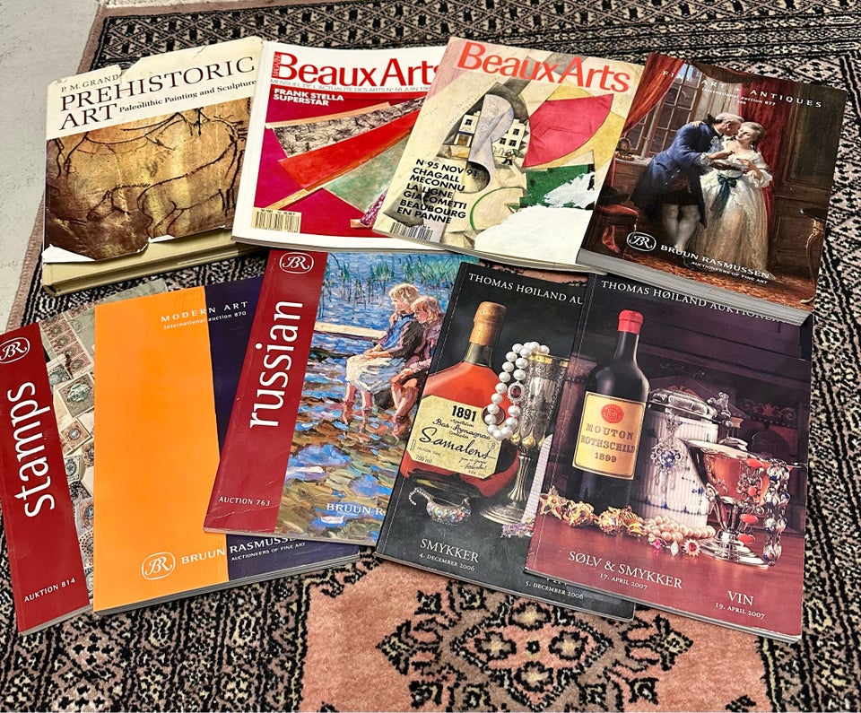 Kunst bøger - auktions bøger - antik bøger - , Magasin