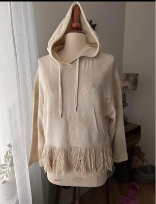 Hættetrøje, Pinko, str. 38, Beige/ecru, Bomuld, Ubrugt, Smuk, varm og blød hættetrøje fra Pinko
Beig