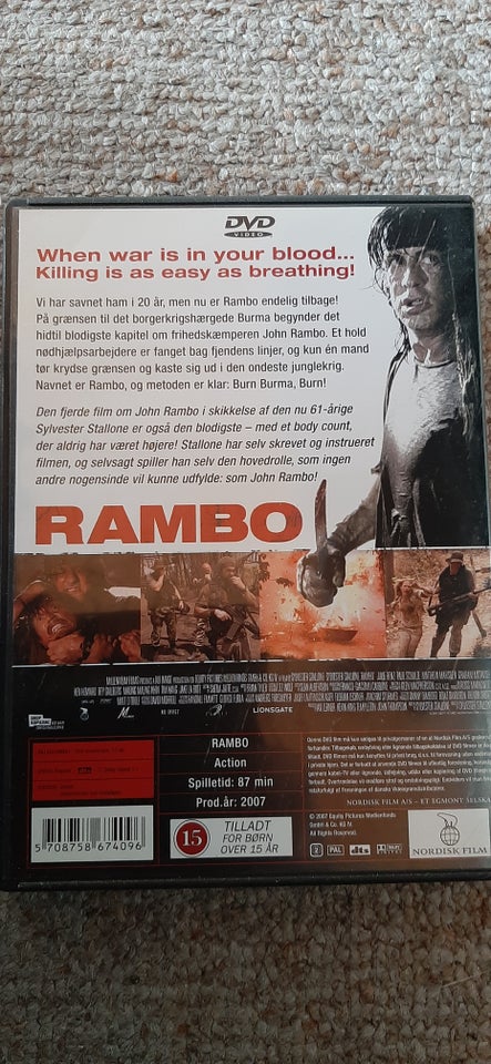 Rambo, DVD, action