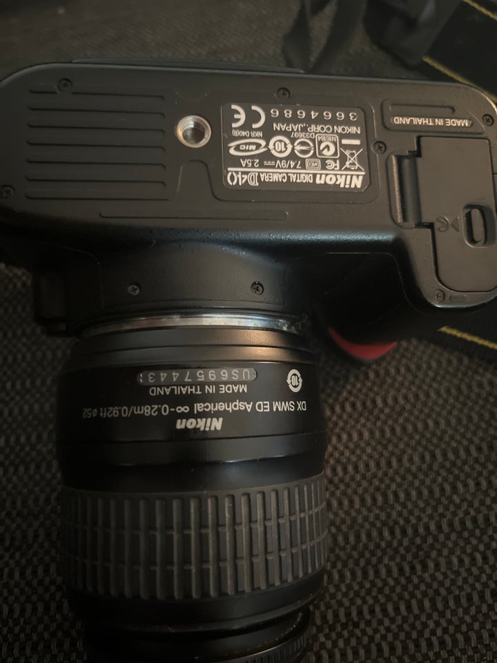 Nikon D40, spejlrefleks, 18-55mm linse x optisk zoom