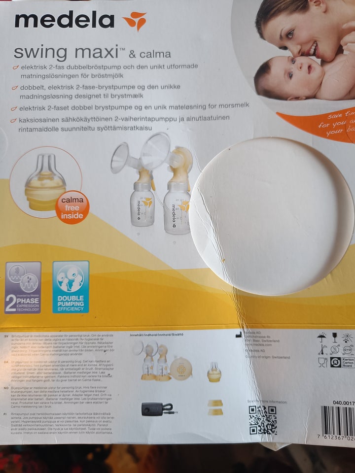 Brystpumpe, Swing maxi, Medela