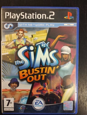 The Sims: Bustin' Out, PS2, The Sims: Bustin' Out til PS2/PlayStation 2.
Spillet er i fin stand og k