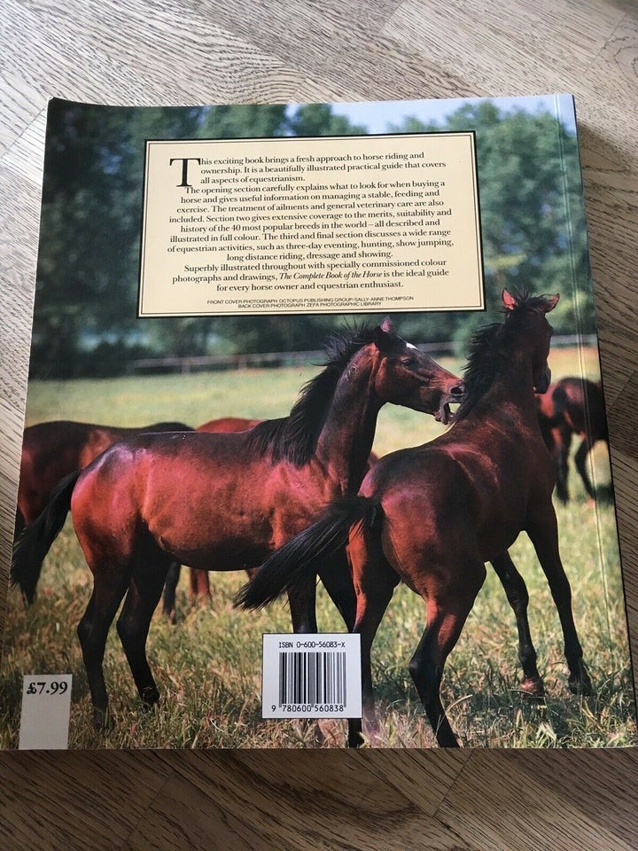 The complete book of the Horse, emne: dyr