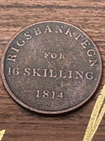 Danmark, mønter, 16 skilling