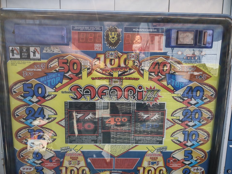 Safari 2 Gold, spilleautomat, Defekt