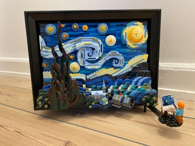 Lego Ideas, Model 21333, Vincent van Gogh: Stjernenatten. Har været samlet 1 gang. Alle klodser samt
