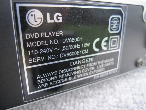 Dvd-afspiller, LG, DV8600H