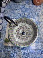 Håndlavet marokkansk keramisk håndvask, Håndlavet