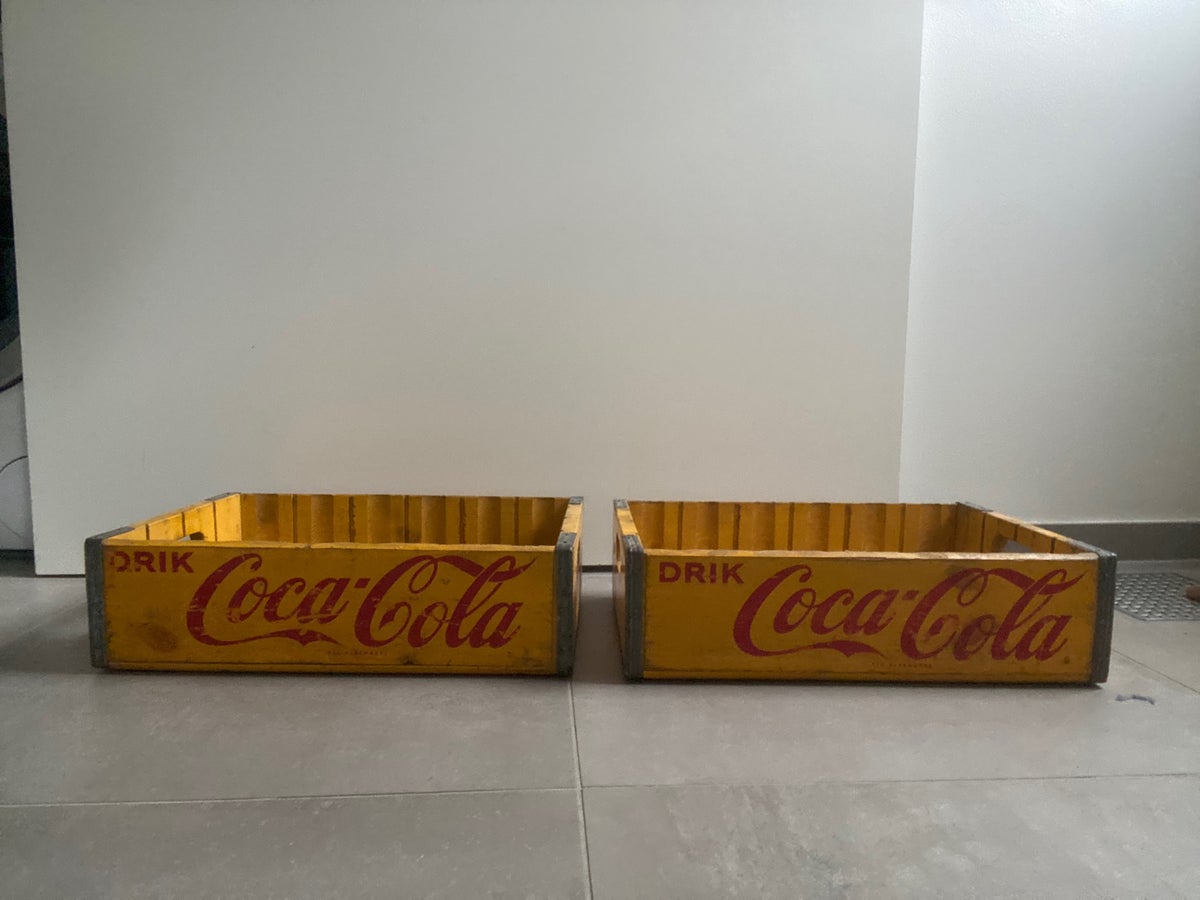 Retro træ coca cola kasser, Coca - dba.dk - Køb og Salg af Nyt og Brugt