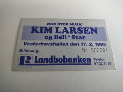 Andre samleobjekter, Kim Larsen & Bell*Star., Rigtig fin  Kim Larsen & Bell*Star.
Fra 1995.
Se foto.