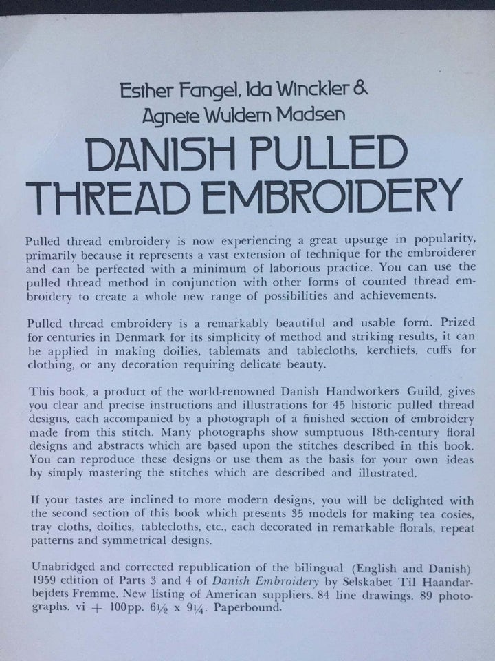 DANISH PULLED THREAD EMBROIDERY (Sammentrækssyning,