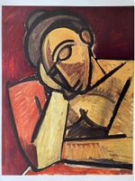 Vintage plakat, Picasso , motiv: Kvindeportræt kubisme