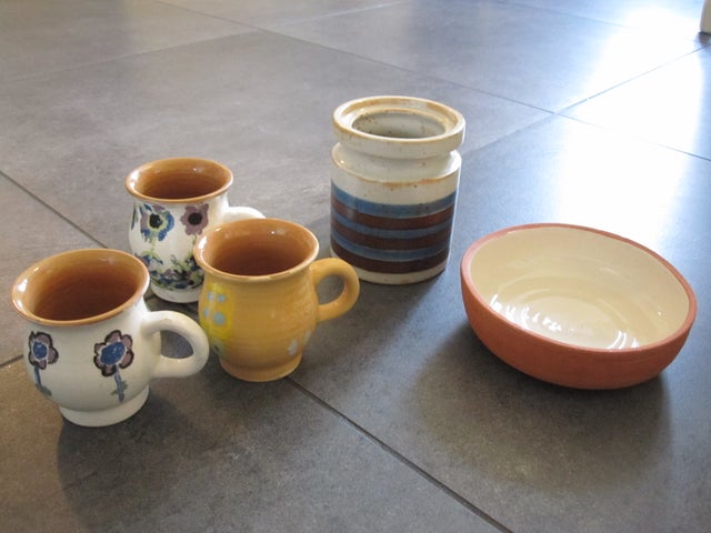 Keramik, Kopper, skål, vase, Vase i keramik:
Højde: 12…