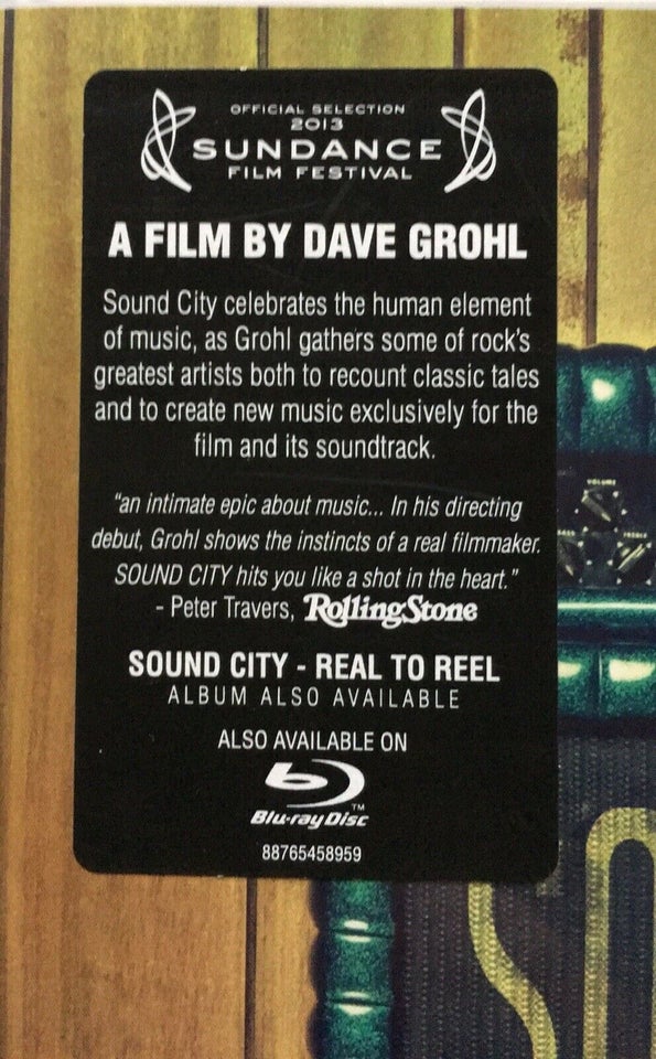Sound City, instruktør Dave Grohl, DVD