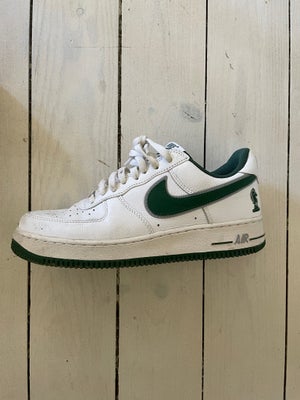 Sneakers, Nike Air Force 1, str. 43,  Hvid/grøn,  God men brugt, Fed speciel edition af Air Force 1 