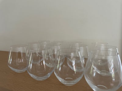 Glas, Vandglas , Lyngby, Velholdt og uden skår 12 stk 