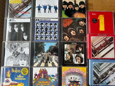 Beatles: Abbey Road mil., rock, 15 originale Beatles CD album heraf 2 dobbelte sælges samlet for Kr.
