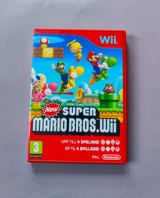 New Super Mario Brothers Wii, Nintendo Wii, adventure, Sælger min. 

New Super Mario Brothers Wii. 
