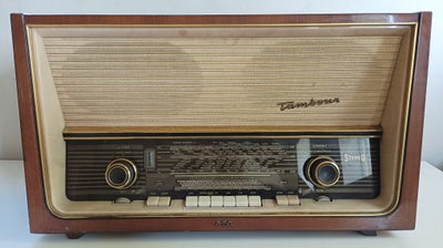 Rørradio, Andet, AEG Super Tambour 61 Stereo, Defekt, Flot antik radio fra AEG. Speciel model med st