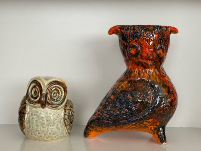 Keramik, Søholmen ugle 400kr
Orange fugl  450