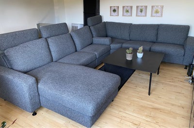 U-sofa, Luxus Prestige sofa med hård pocket sæde fra Møbelland. Købte 7/2 - 2022.
Mål: 265 x 350 c 1