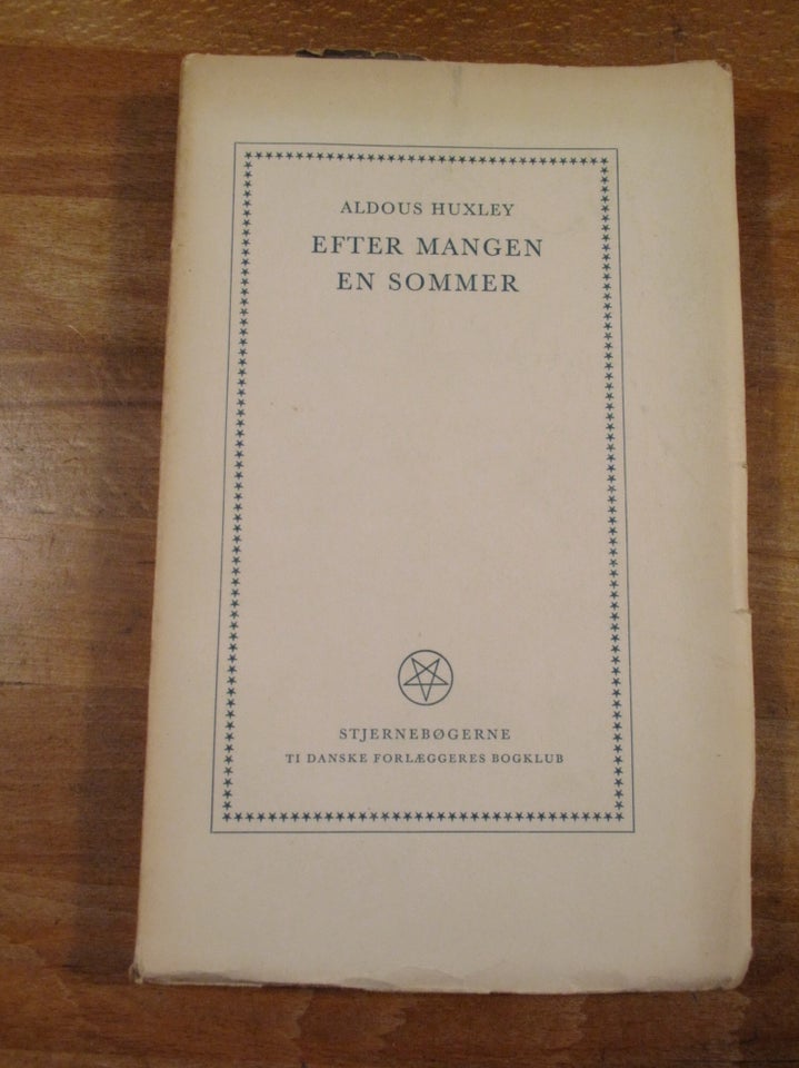 efter mangen en sommer (1954), Aldous Huxley, genre: roman