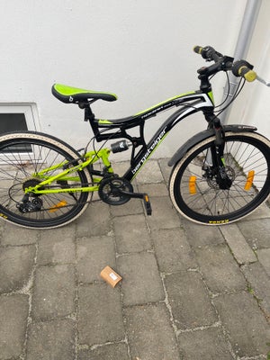 Drengecykel, mountainbike, andet mærke, 24 tommer hjul, 7 gear