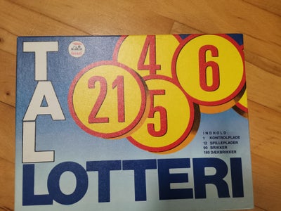 Tallotteri, banko, bingo, Familiespil, spil for alle, lotteri, Tallotteri-Dan Spil

Tallotteri - hve