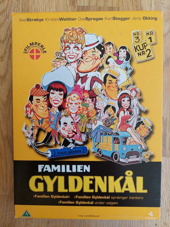 Familien Gyldenkål 1, 2 og 3, DVD