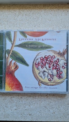LOREENA MCKENNITT: A WINTER GARDEN, folk, FIVE SONGS FOR THE SEASON. FRA 1995. BOOKLET MED TEKSTERNE