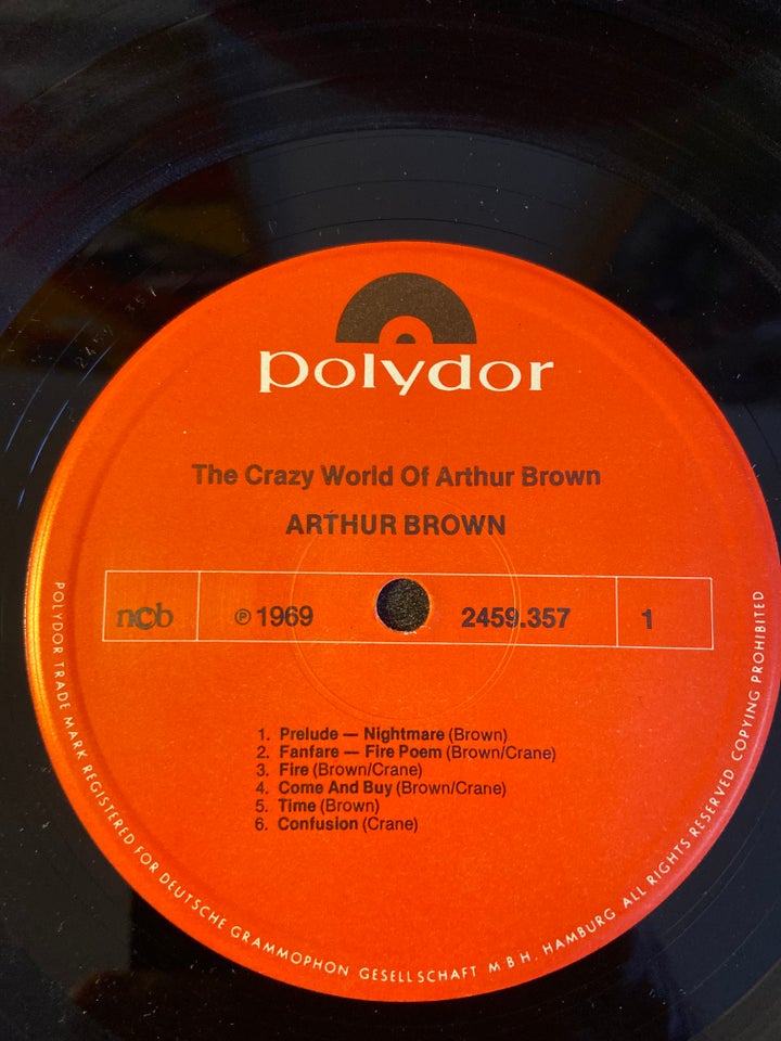 LP, Arthur Brown, The Crazy World of Arthur Brown