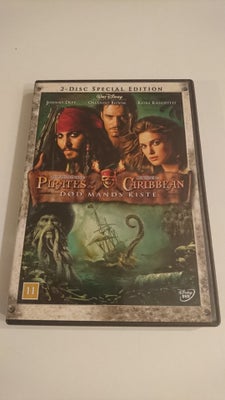 Pirates Of The Caribbean - Død Mands Kiste, instruktør Gore Verbinski, DVD, action, /Eventyr/Helafte