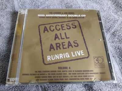 Runrig: Access All Areas, rock, Special Limited Edition
til Fanklubbens medlemmer
Dobbelt CD

Ikke n