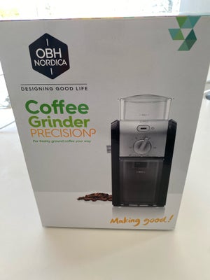 OBH Kaffekværn, OBH Nordica, Helt ny aldrig brugt - fejlkøb. 