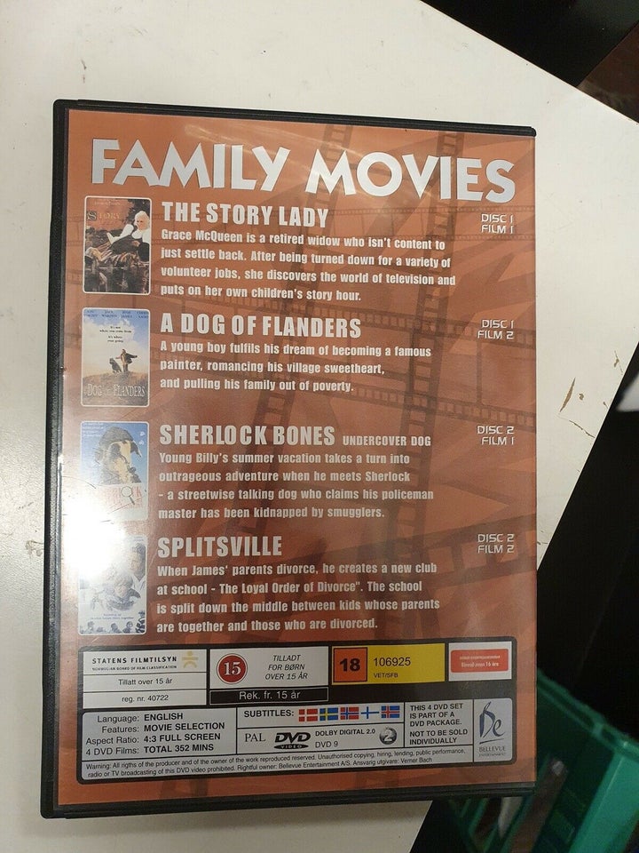 4 i 1, DVD, familiefilm