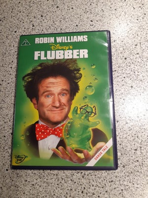 FLUBBER, instruktør Disney, DVD, familiefilm, Familie film komedie fra 1997
Med bla Robin Williams 
