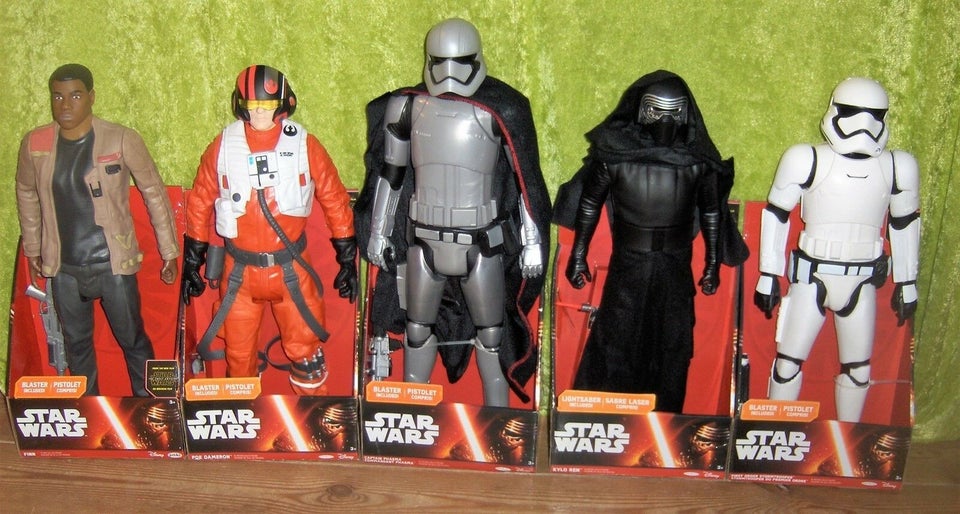 5 forskellige Star Wars Figurer 45 cm, Star Wars