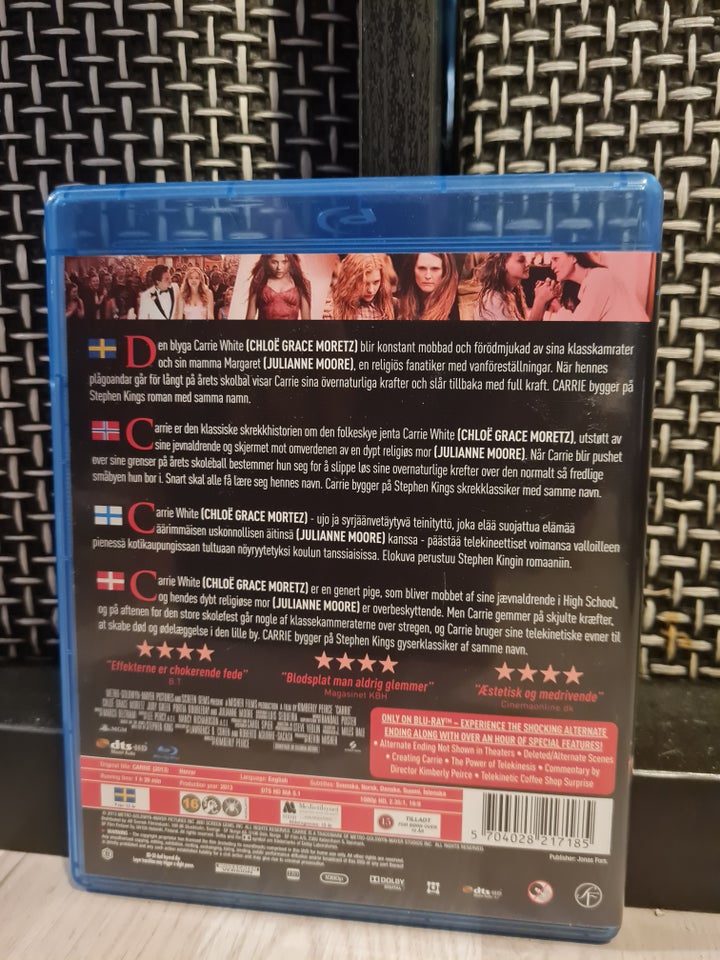 Carrie, Blu-ray, gyser