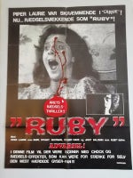 Filmplakat., motiv: RUBY.1977. Piper Laurie., b: 62 cm h: