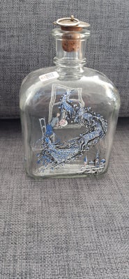 Glas, Snapseflaske, Holmegaard, H.C. Andersens "Snedronningen" snapseflaske. 

100 kr.