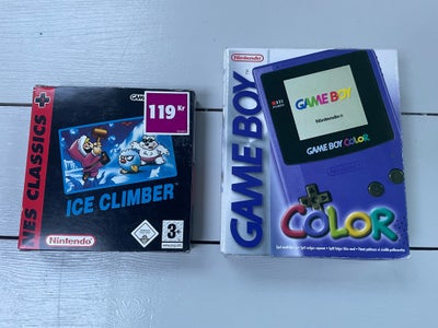 Nintendo Game Boy Color, God, Donkey Kong, Nemo og Icebreaker følger med. 