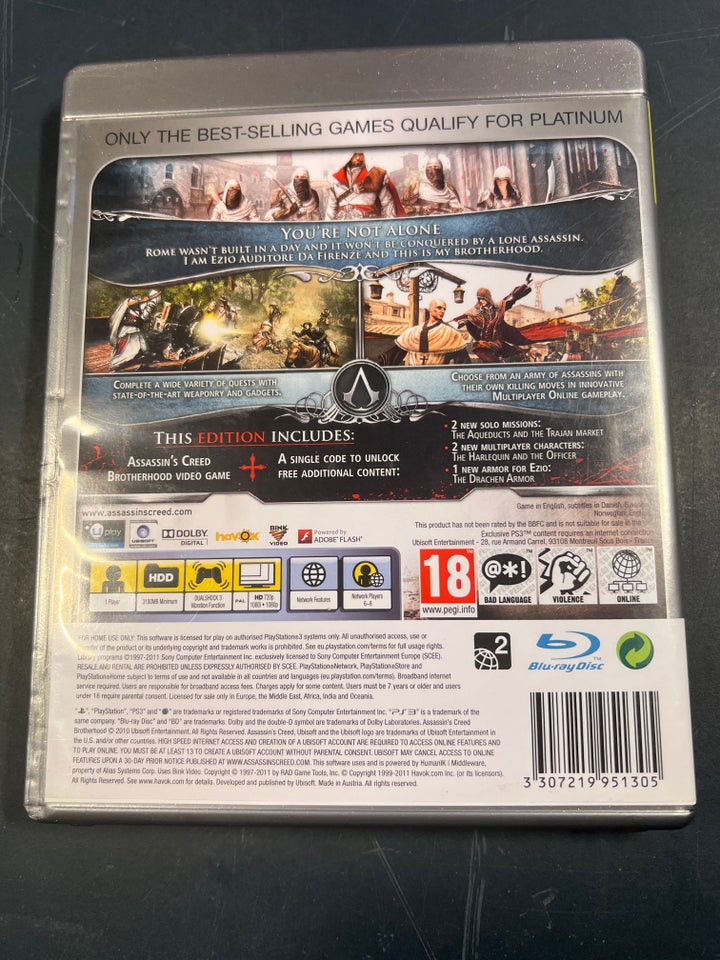 Assissin's Creed - Brotherhood , PS3, action